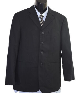Versini Men’s Black Suit Jacket Classic Formal Size 36 M014A